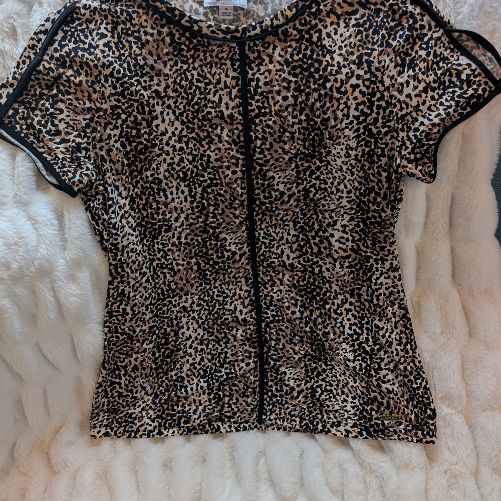 Calvin Klein Leopard Print Women's Top